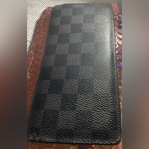 Louis Vuitton Black Checkered Wallet